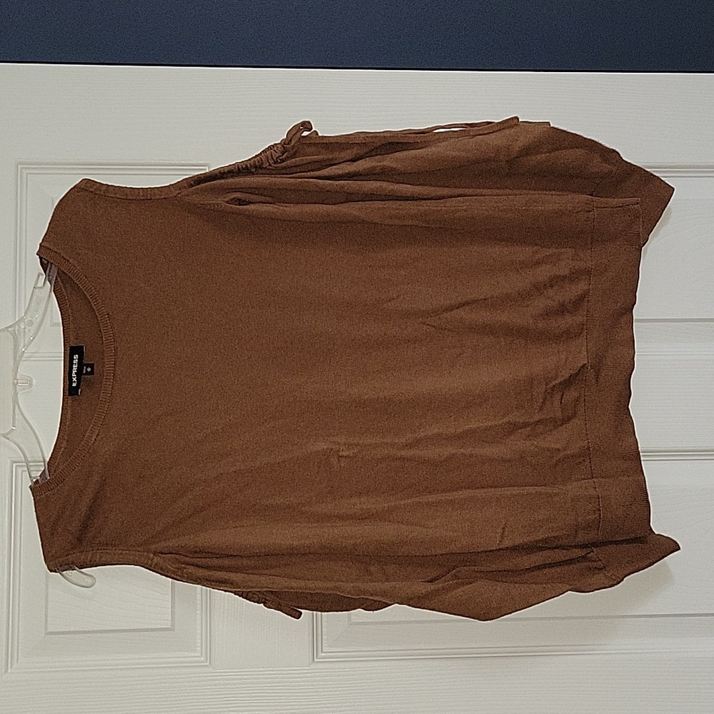 Express cold shoulder sweater